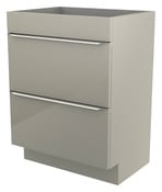 Meuble sous vasque à poser taupe Imandra L.60 x H.82 x P.45 cm - GoodHome - Brico Dépôt