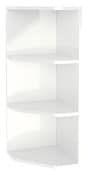 Rangement mural d'angle blanc "Imandra" - L.34 x H.90 x P.36 cm - GoodHome - Brico Dépôt