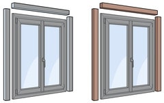Élargisseur en aluminium pour fenêtre grise en aluminium - Brico Dépôt