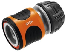 Raccord de tuyau d'arrosage "Aquastop" à clipser - Ø 15 mm - Gardena - Brico Dépôt