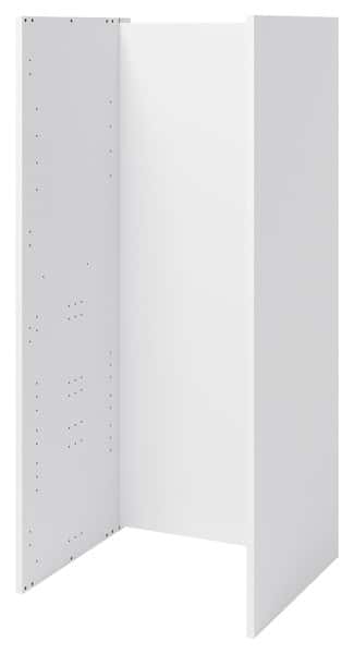 1/2 Colonne four "Chia" imitation chêne gris l.60 x h.135 x p.57 cm + 2 casseroliers + 1 tiroir intérieur - Brico Dépôt