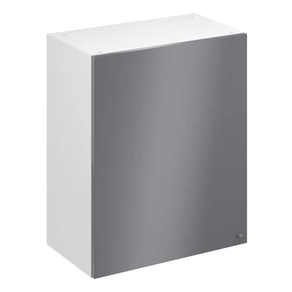 Meuble haut "Dorice" anthracite mat l.60 x h.72 x p.32 cm 1 porte - Brico Dépôt