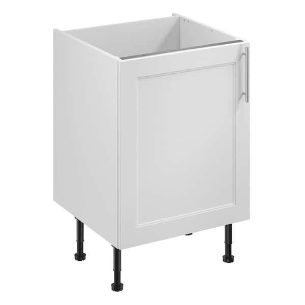 Meuble bas "Florie" blanc mat l.60 x h.72 x p.57 cm 1 porte - Brico Dépôt