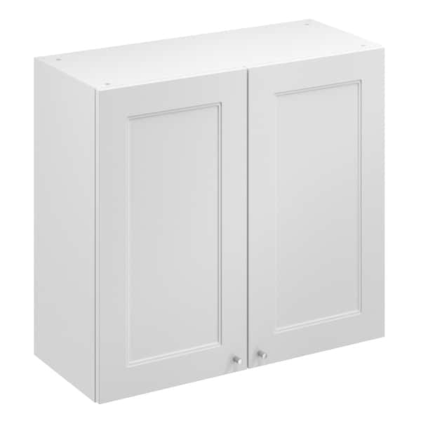 Meuble haut "Artemisia" blanc mat l.80 x h.72 x p.32 cm 2 portes - Brico Dépôt