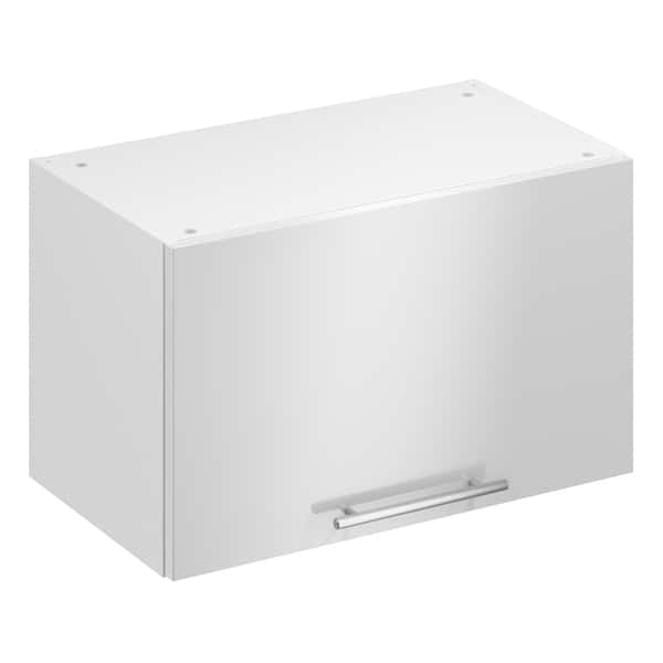 Meuble haut "Dorice" blanc brillant l.60 x h.36 x p.32 cm 1 porte relevable - Brico Dépôt