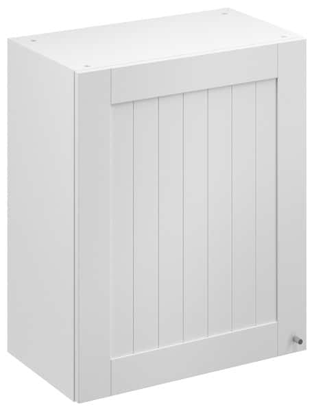 Meuble haut "Alpinia" imitation bois blanc l.60 x h.72 x p.32 cm 1 porte - Brico Dépôt