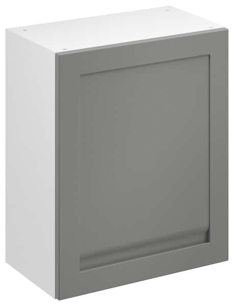 Meuble haut "Garcinia" gris ciment mat l.60 x h.72 x p.32 cm 1 porte - Brico Dépôt