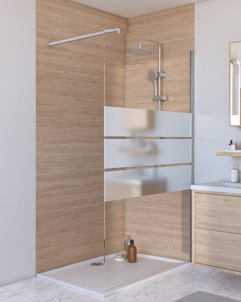 Douche à l'italienne Beloya miroir 120 cm - Brico Dépôt