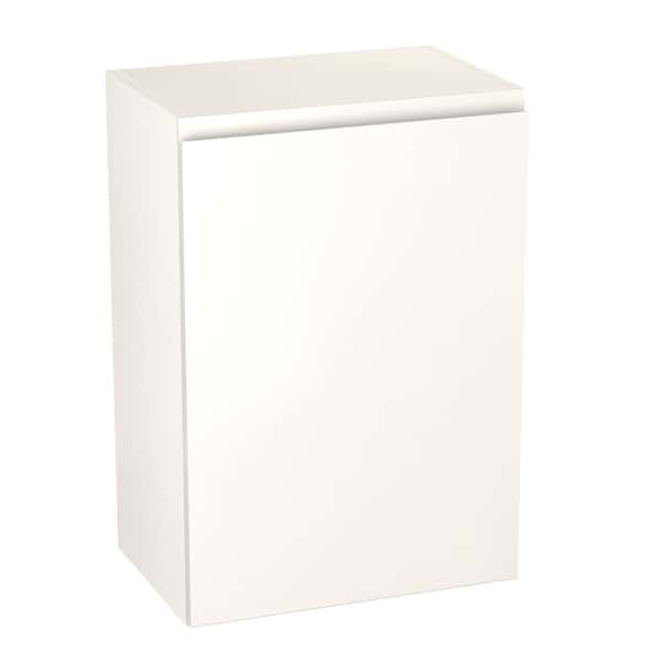 Meuble haut "Glorian" blanc brillant l.50 x h.72 x p.32 cm 1 porte - Brico Dépôt