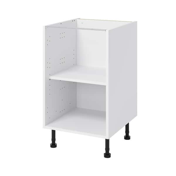 Meuble bas "Glorian" blanc brillant l.50 x h.72 x p.57 cm 1 porte - Brico Dépôt