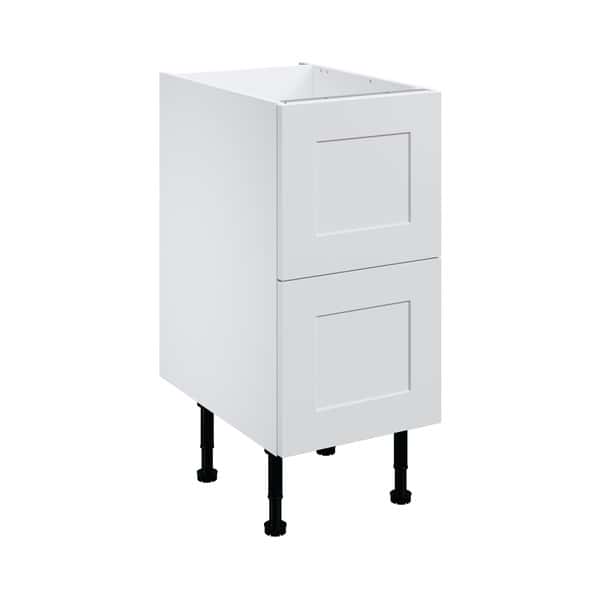 Meuble bas "Florie" blanc mat l.40 x h.72 x p.57 cm 2 casseroliers - Brico Dépôt