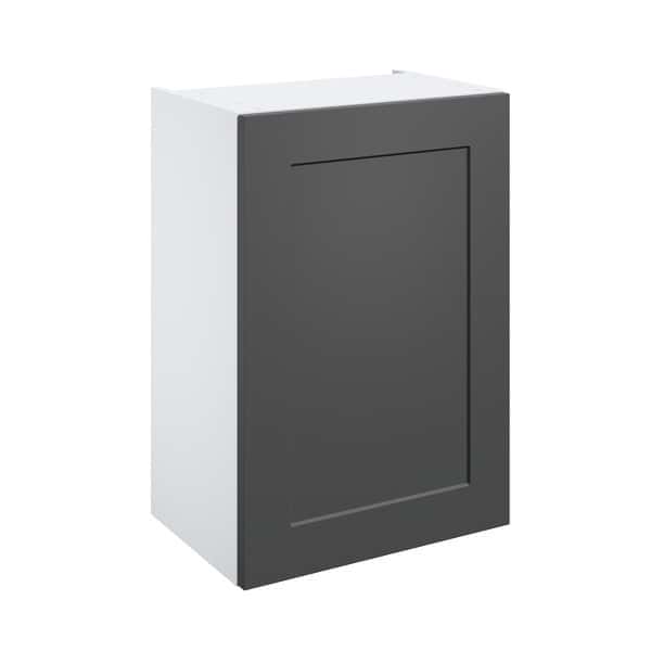 Meuble haut "Florie" anthracite mat l.50 x h.72 x p.32 cm 1 porte - Brico Dépôt