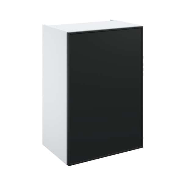 Meuble haut "Heline/Pasilla" noir mat l.50 x h.72 x p.32 cm 1 porte - Brico Dépôt
