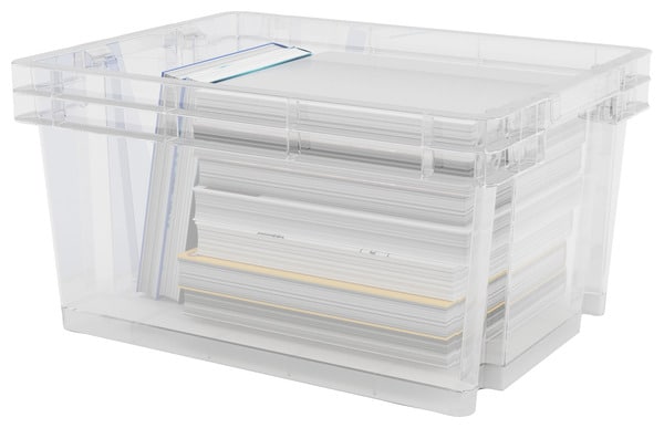 Boîte de rangement compartimentée transparent 15 litres - prix pas cher  chez iOBURO- prix pas cher chez iOBURO