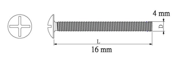 Boulon de charpente 4x16 vrac - Diall - Brico Dépôt