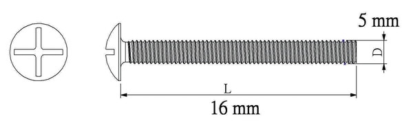 Boulon de charpente 5x16 vrac - Diall - Brico Dépôt