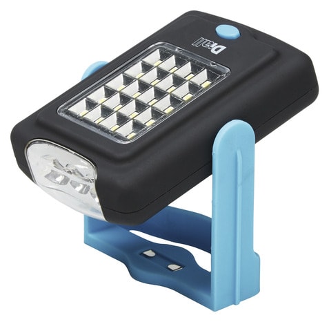 Torche carrée à LED 220 lm bleue - Diall - Brico Dépôt