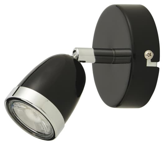 Spot 1 lumière apheliotes noir gu10 (guib1rb) - Colours - Brico Dépôt