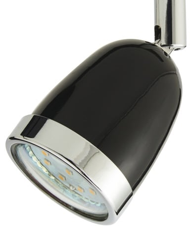 Spot 2 lumières apheliotes noir gu10 (guib2tbb) - Colours - Brico Dépôt