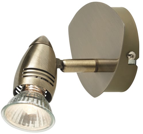 Spot 1 lumière antic brass gu10 (aspis 16c-1a) - Colours - Brico Dépôt