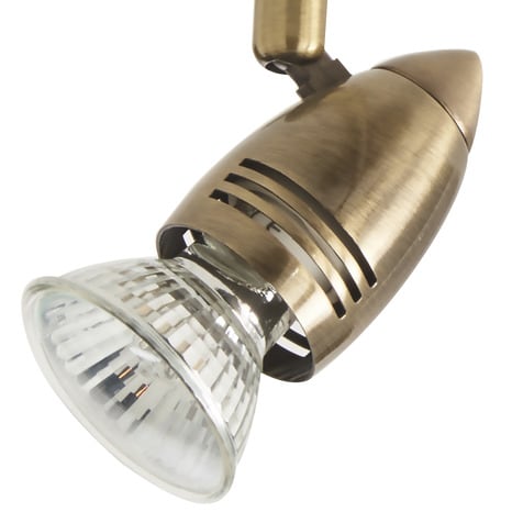 Spot 2 lumières antic brass gu10 (aspis 16c-2a) - Colours - Brico Dépôt