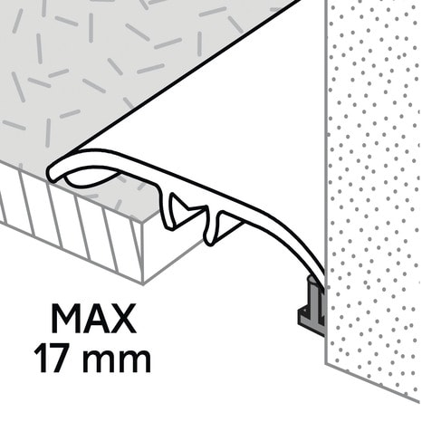 Barre de seuil "Dunwich" aluminium imitation bois (160) - 37 x 930 mm - GoodHome - Brico Dépôt