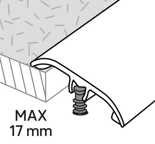 Barre seuil alu 37 x 1800 mm "Gladstone" 200 - GoodHome - Brico Dépôt