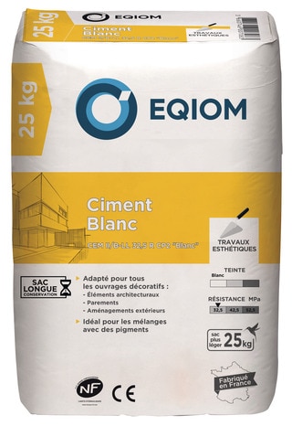 Ciment Blanc 25 Kg ❘ Bricoman
