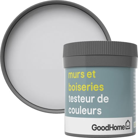 Testeur Peinture murs et boiseries intérieure acrylique Satin Blanc Whistler 50 ml - GoodHome - Brico Dépôt