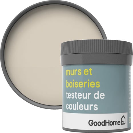 Testeur Peinture murs et boiseries intérieure acrylique Satin Blanc Fairbanks 50 ml - GoodHome - Brico Dépôt