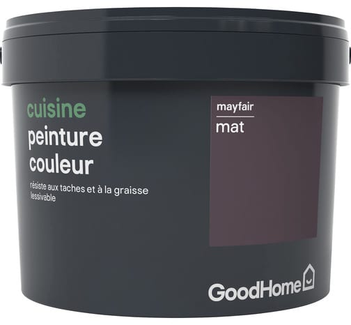 Peinture cuisine acrylique mat rouge Mayfair 2,5 l - GoodHome - Brico Dépôt