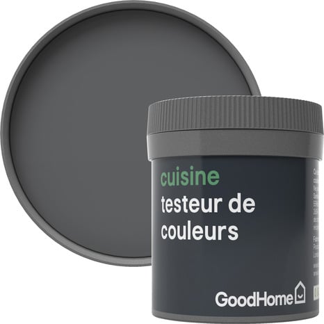 Testeur peinture cuisine acrylique mat gris Princeton 50 ml - GoodHome - Brico Dépôt