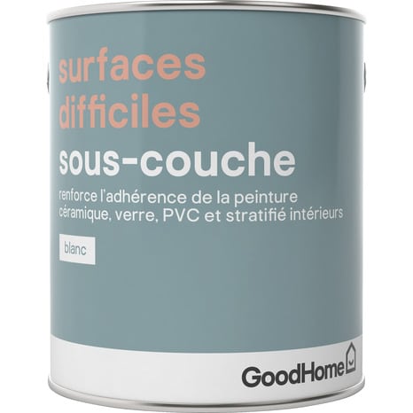 Sous-couche blanche pour surfaces difficiles 2,5 L - GoodHome - Brico Dépôt