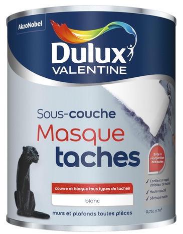 Sous-couche anti-tâche blanche 750 mL - Dulux Valentine - Brico Dépôt