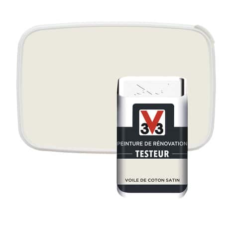 Testeur peinture de rénovation acrylique satin voile de coton 50 ml - V33 - Brico Dépôt