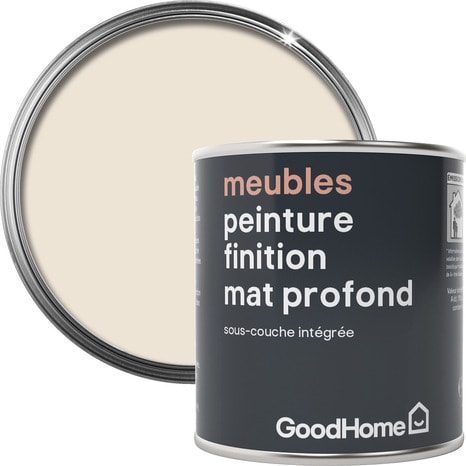 Peinture de rénovation meubles acrylique mat profond blanc cassé Juneau 125 ml - GoodHome - Brico Dépôt