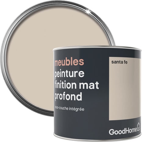 Peinture de rénovation meubles acrylique mat profond beige Santa Fe 0,5 L - GoodHome - Brico Dépôt