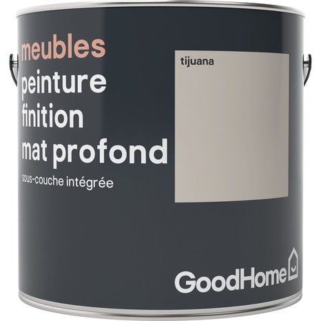 Peinture de rénovation meubles acrylique mat profond beige Tijuana 2 L - GoodHome - Brico Dépôt