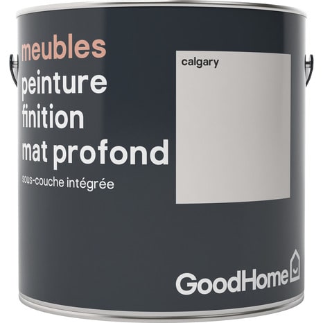 Peinture de rénovation meubles acrylique mat profond blanc Calgary 2 L - GoodHome - Brico Dépôt