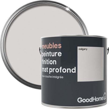 Peinture de rénovation meubles acrylique mat profond blanc Calgary 2 L - GoodHome - Brico Dépôt