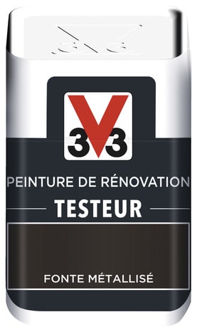 Testeur peinture de rénovation acrylique métallisé fonte 50 ml - V33 - Brico Dépôt