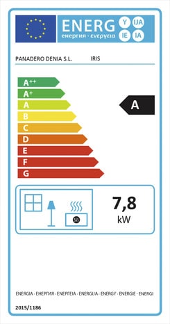 Poêle à bois "Iris" noir - 7,8 kW - Panadero - Brico Dépôt