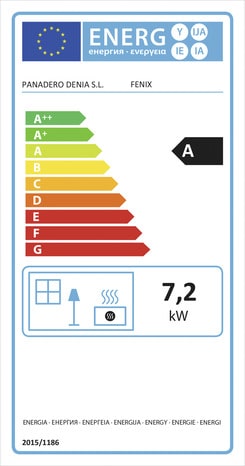 Poêle à bois "Fenix Ecodesign" noir - 7,2 kW - Panadero - Brico Dépôt