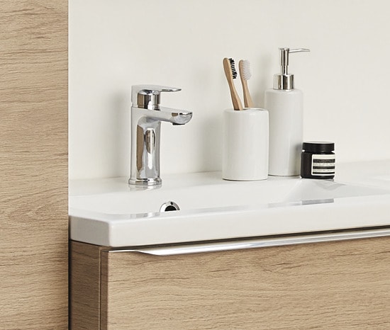 Mitigeur lavabo "Piana" Ø. 35 mmx H. 14,7 cm - GoodHome - Brico Dépôt