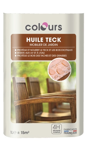 Huile teck 1 L - Colours - Brico Dépôt