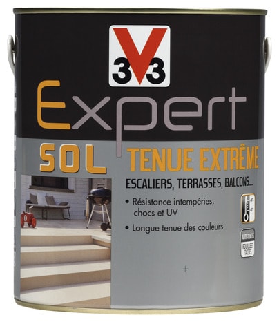 Peinture pour sol tenue extrême Galet 2,5 L - V33 - Brico Dépôt