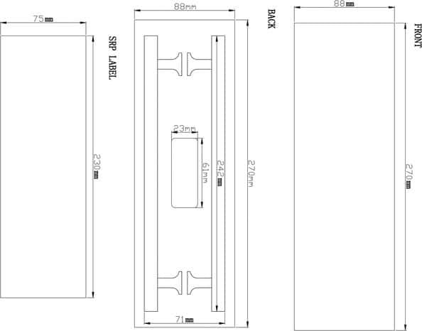 Lot de 2 poignées effet nickel argent brossé "Sumac" L 24,2 cm - GoodHome - Brico Dépôt