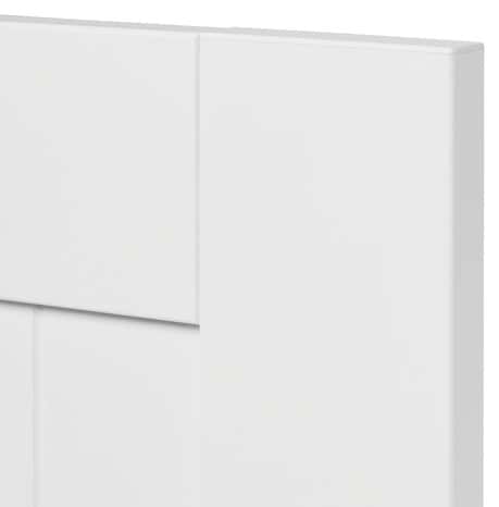 Façade 1 porte + 1 tiroir "Alpinia" blanc l.59,7 x h.71,5 cm - GoodHome - Brico Dépôt
