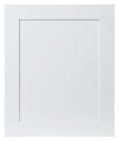 Façade 1 porte "Alpinia" blanc l.59,7 x h.71,5 cm - GoodHome - Brico Dépôt