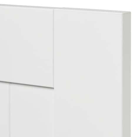 Façade 1 porte + 1 tiroir "Alpinia" blanc l.39,7 x h.71,5 cm - GoodHome - Brico Dépôt